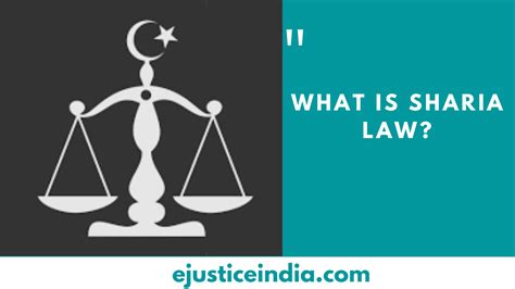 what is sharia law e justice india