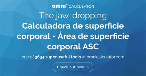 Calculadora De Superficie Corporal ASC
