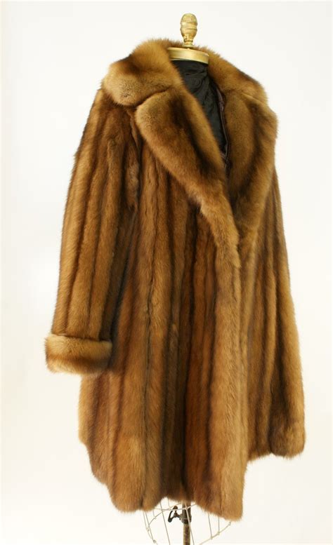 Russian Sable Coat Womens Previously Owned Wolverine Furs