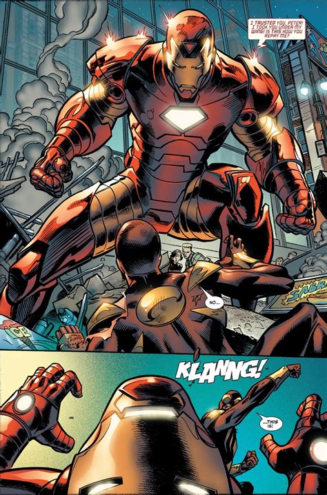 Spider Man Finally Defects During The Civil War Amazing Spider Man Civil War Marvel