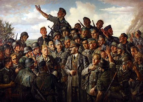 Pictures Soldier German Painting Art Army