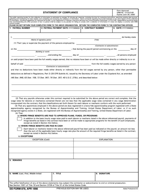 Dd Form 879 Fill Out And Sign Printable Pdf Template Signnow
