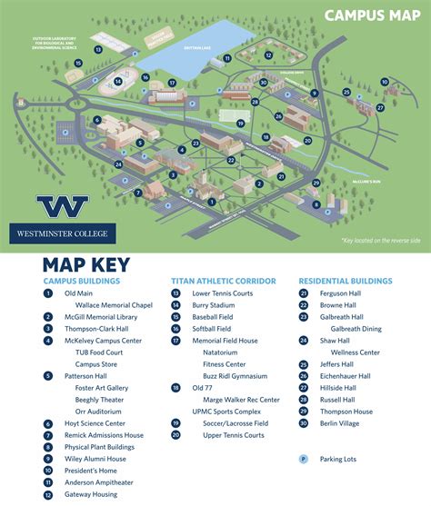 Maps And Directions About Westminster College