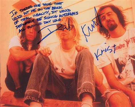 Kurt Cobain Autographs Nirvana Autograph Memorabilia