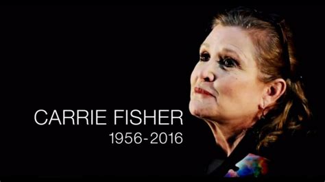 Carrie Fisher Star Wars Actress Dies Aged 60 Youtube
