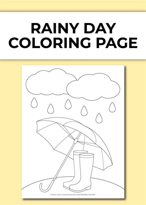 Find & download the most popular coloring page vectors on freepik free for commercial use high quality images made for creative projects. Free printable rainy day coloring page - Chevron Lemon