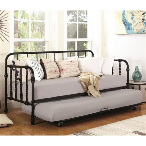 Coaster Daybeds By Coaster Metal Daybed With Trundle Rifes Home