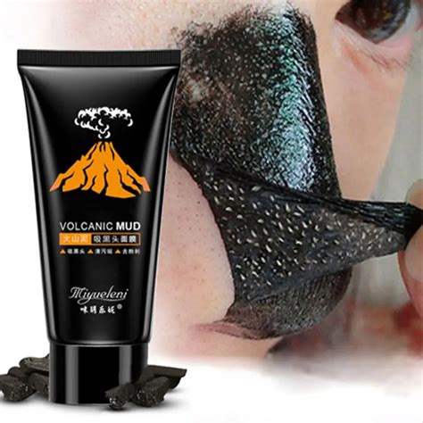 1 Pc Volcanic Black Mud Face Mask Blackhead Remover Deep Cleansing Peel