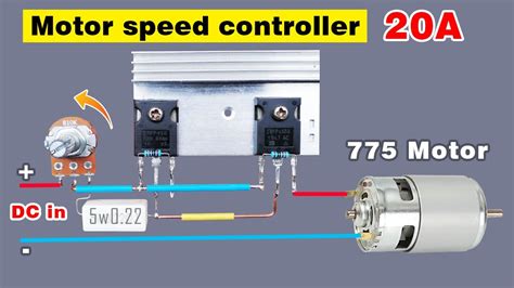 Make Simple Dc Motor Speed Controller Circuit Diy Diy Dc Speed
