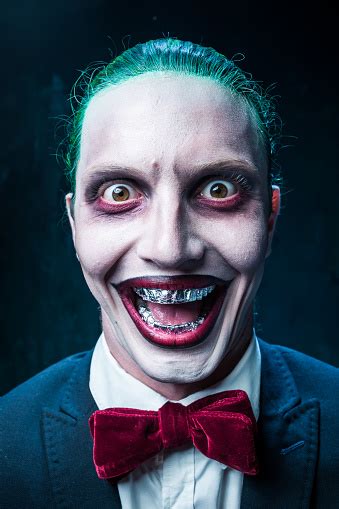 Bloody Halloween Theme Crazy Face Stock Photo - Download ...