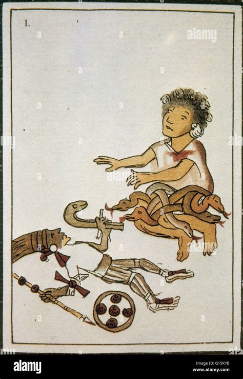 Coatlicue Da Nacimiento A Huitzilopochtli En El Códice Florentino En