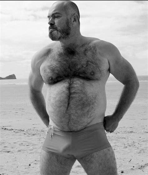 Hairy Daddy Bear Beards Going Grey Men Bulge Belly Woof Hairy