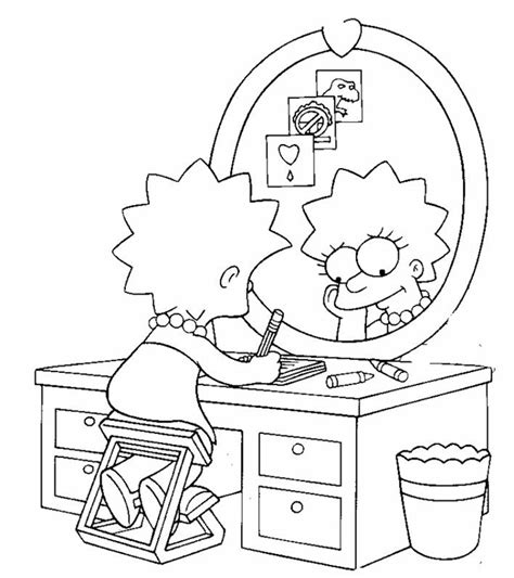 Free Simpsons Coloring Pages To Print The Simpsons Kids Coloring Pages