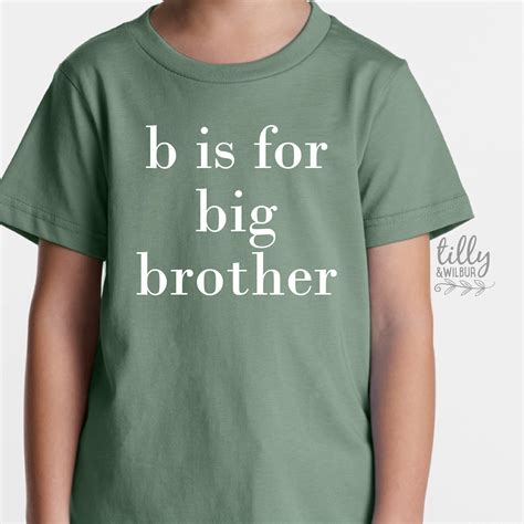 Big Brother T Shirt B Is For Big Brother T Shirt Big Brother Etsy
