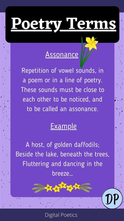 Assonance Assonance Poems Poetry Terms Poems
