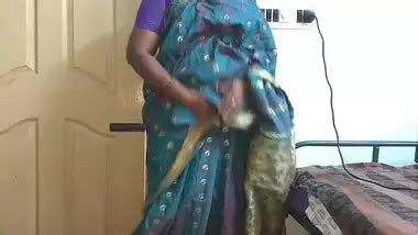 Desi Indian Tamil Telugu Kannada Malayalam Hindi Horny Cheating Wife Vanitha Wearing Blue Colour