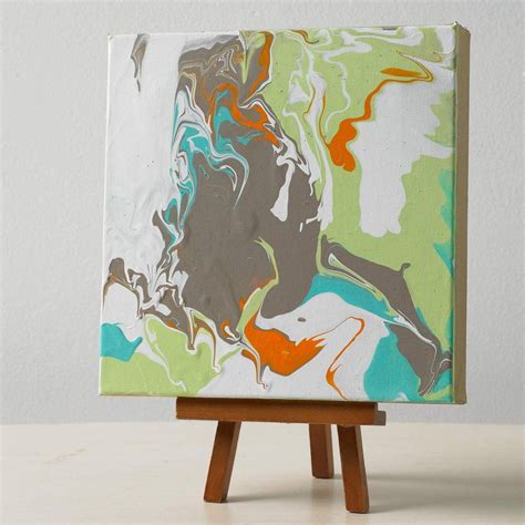 Make Your Own Marbled Canvas Art Use Martha Stewart Marbling Medium