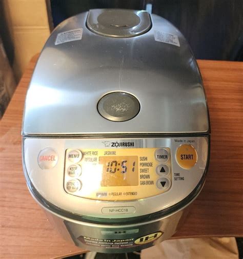 Zojirushi NP HCC18 Pressure Induction Heating 10 Cup Rice Cooker And