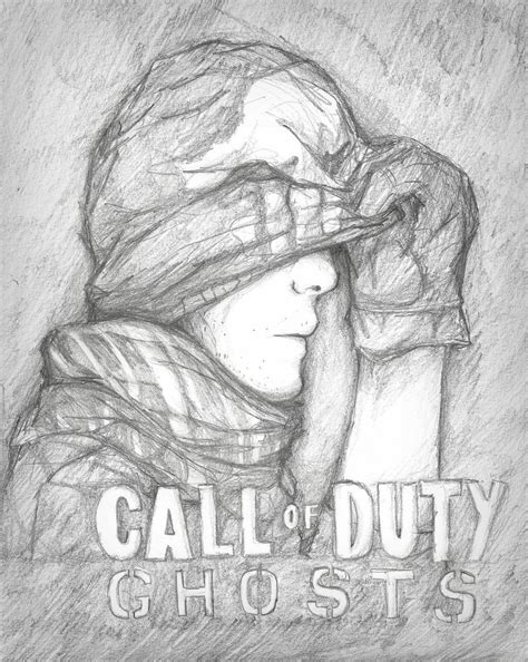 Call Of Duty Ghosts Skull Drawing
