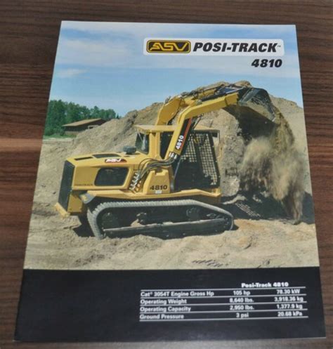Asv Posi Track Loader Md 4810 Crawler Tractor Specification Brochure