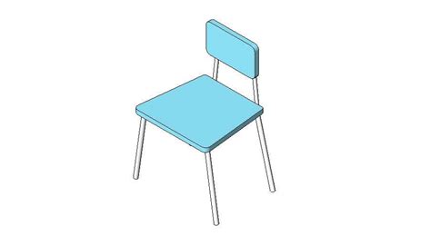 Single 3d Office Chair Block Cad Drawing Details Dwg File Cadbull