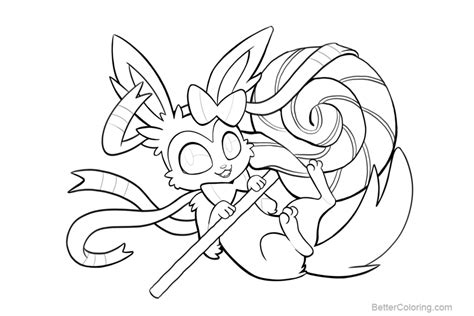 Sylveon Coloring Pages At Free Printable Colorings