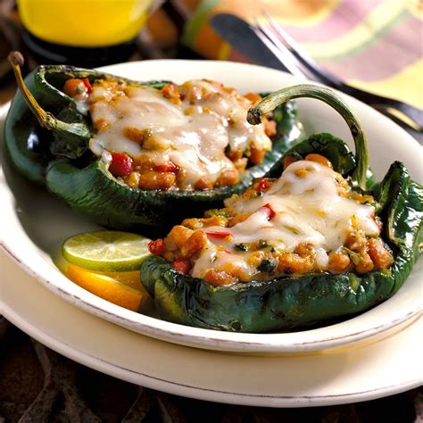 grilled stuffed chili rellenos or green bell peppers in 2020 stuffed peppers stuffed bell
