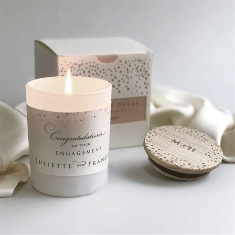 Personalized Candle And Luxury Dotted T Box With Blush Label Etsy Uk
