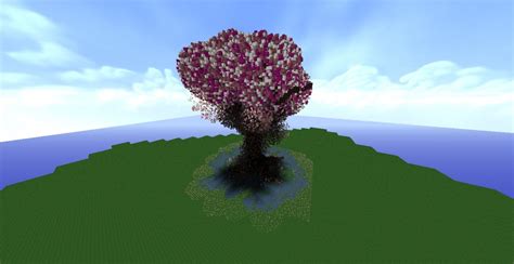 Well, first cherry blossom tree, i made a tree before, and one unfinished tree. Cerisier géant / Giant Cherry Tree Minecraft Project