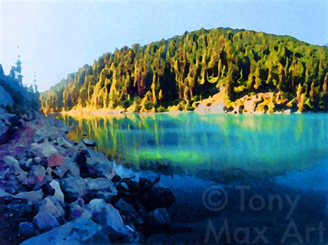 Garibaldi Lake British Columbia Art By Artist Tony Max