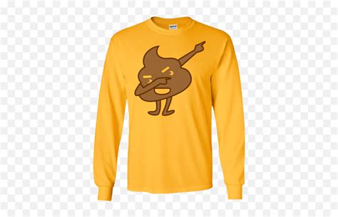 Funny Dabbing Poop Emoji Ls Sweatshirts Sky Was Yellow Shirtdabbing