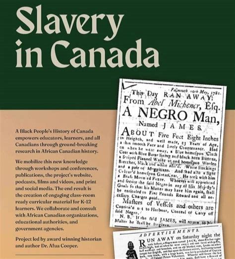 The History Of Slavery In Nova Scotia Bphc
