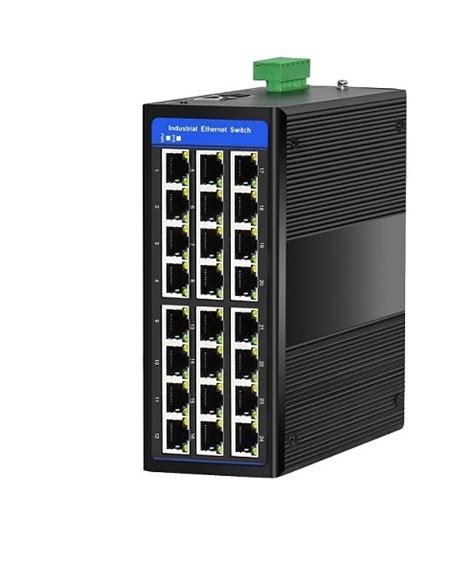 24 Port Din Rail Unmanaged Ethernet Switches Industrial Ethernet