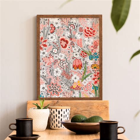 Flower Art Print Floral Wall Art Spring Wall Decor Colorful Etsy
