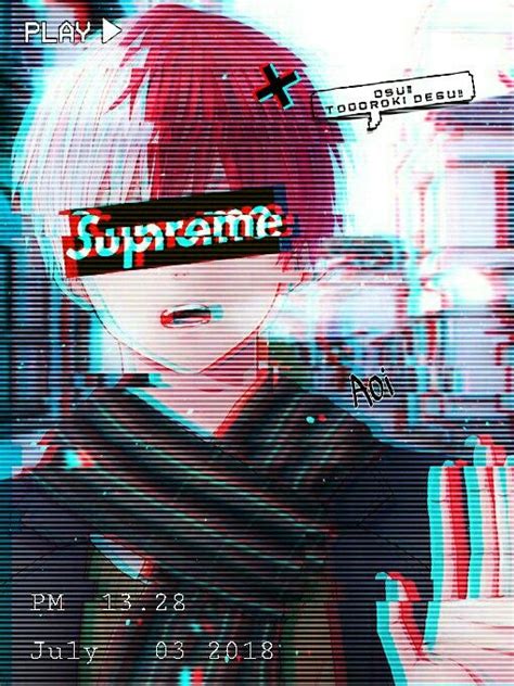 Anime Aesthetic Glitch Wallpapers Posted By Zoey Simpson
