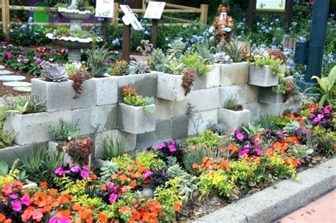 Cinder Block Flower Bed Flower Bed Blocks Large Size Of Beautiful