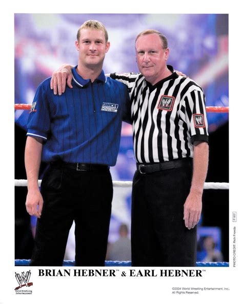 Refereee Earl Hebner His Son Referee Brian Hebner Professional