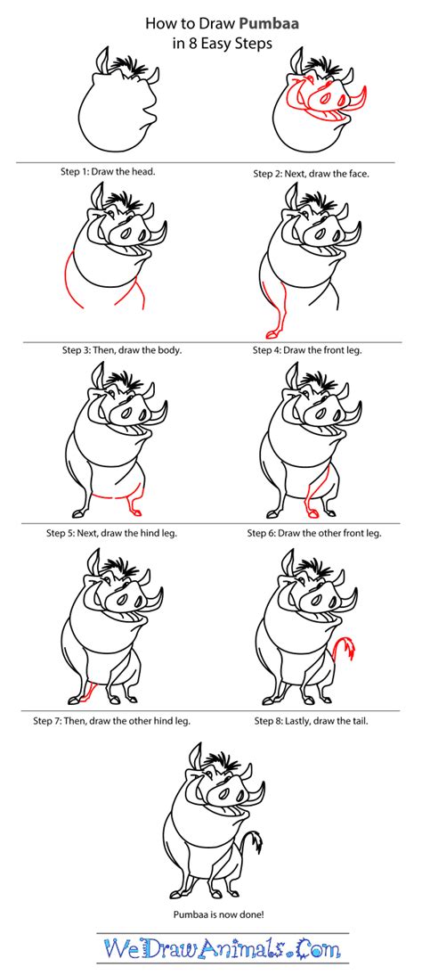 How to draw a honey bee. How to Draw Pumbaa From The Lion King