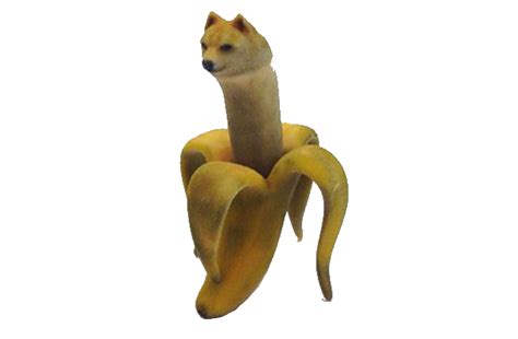 Le Wacky Banana Doge With Transparent Background Has Arrived Rdogelore