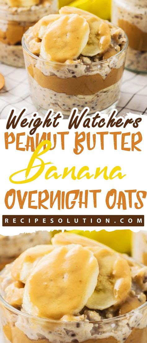 Oats are a great source of slow release energy to help. Peanut Butter Banana Overnight Oats in 2020 (With images ...