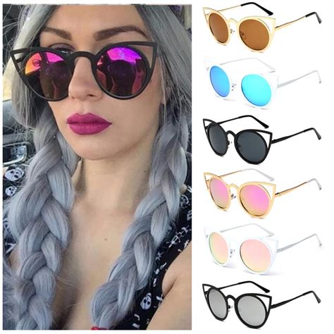 women cat eye sunglasses classic designer oversized uv400 eyewear fashion shades in women s