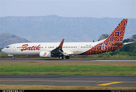 Pk Lbj Boeing 737 9gper Batik Air Firstmareza Rosyidi Jetphotos