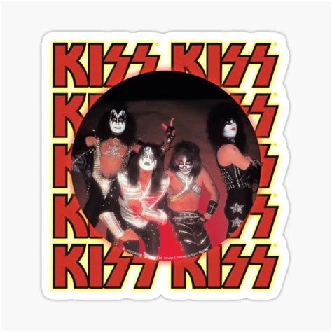 Kiss Band Sticker By Ind3finite Redbubble