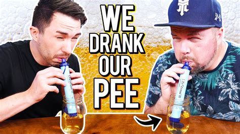 We Drank Our Own Pee The Lifestraw Taste Test Youtube