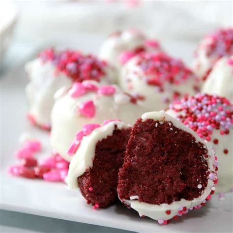 Red Velvet Cake Ball Recipe Perfect For Valentines Party Favors And More