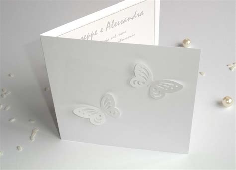 Maybe you would like to learn more about one of these? Partecipazioni eleganti bianche..tema farfalle ...