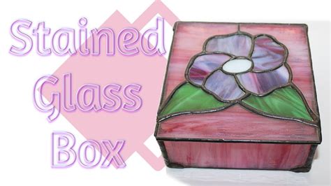 Vintage Stained Glass Jewelry Box Keepsake Storage Box Treasure Box Floral Youtube