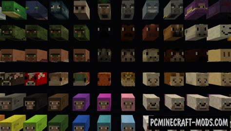 All Mob Heads Data Pack For Minecraft 1202 1201 1194 Pc Java Mods