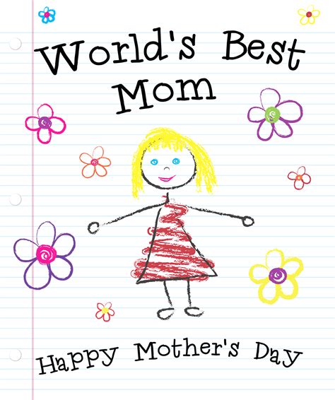 Learning to draw flowers is perfect for bullet journals, homemade. A kid's drawing of the world's best mom.