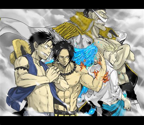 Portgas D Ace One Piece Fire Whitebeard Pirates Monkey D Luffy